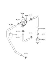 Kawasaki Fr730v-As21 Fuel Tank And Fuel Valve Diagram and Parts List for Z-FORCESZ48 (17AIDGHB-17AIDGHB010)(2015) Cub Cadet Lawn Tractor